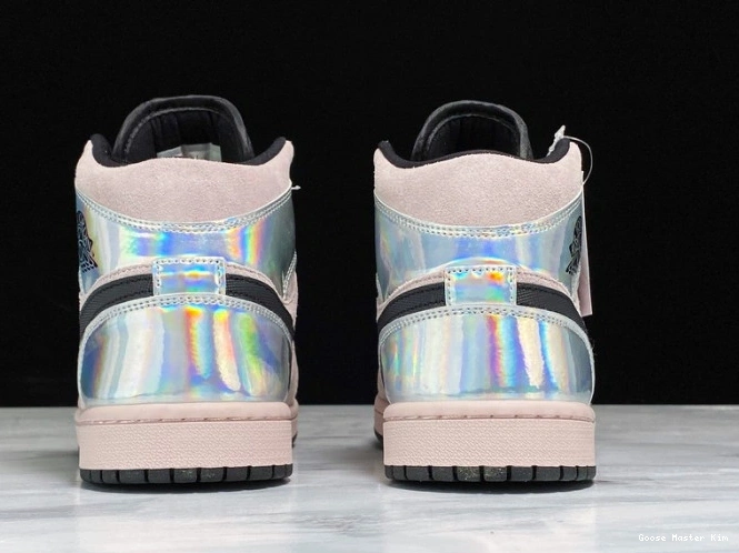 Powder Dirty Air Mid Jordan 1 Iridescent BQ6472-602 (W) 0801